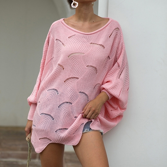 Yellow Openwork Knit Top - Picture 9 of 9